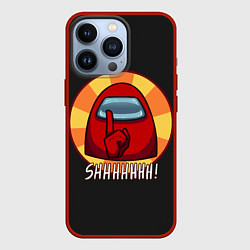 Чехол для iPhone 13 Pro Among Us, цвет: 3D-красный