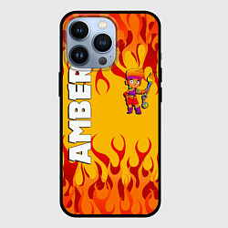 Чехол для iPhone 13 Pro Brawl Stars - Amber, цвет: 3D-черный