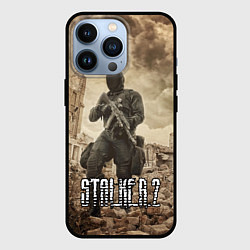 Чехол для iPhone 13 Pro Stalker 2, цвет: 3D-черный