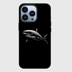 Чехол для iPhone 13 Pro Акула, цвет: 3D-черный