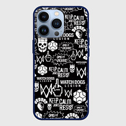 Чехол для iPhone 13 Pro WATCH DOGS LEGION, цвет: 3D-тёмно-синий
