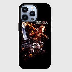 Чехол для iPhone 13 Pro Атака на титанов, цвет: 3D-черный