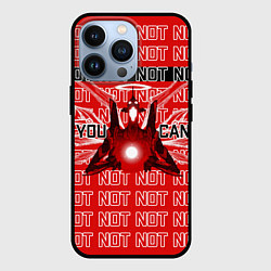 Чехол для iPhone 13 Pro Evangelion Eva 01 You can not, цвет: 3D-черный