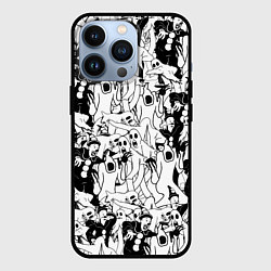 Чехол для iPhone 13 Pro GHOSTEMANE, цвет: 3D-черный