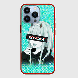 Чехол для iPhone 13 Pro Zero Two Хикка, цвет: 3D-красный