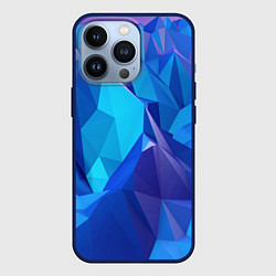 Чехол для iPhone 13 Pro NEON CRYSTALLS, цвет: 3D-тёмно-синий