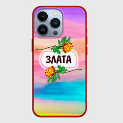 Чехол для iPhone 13 Pro Злата, цвет: 3D-красный