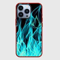 Чехол для iPhone 13 Pro ASSASSINS CREED VALHALLA, цвет: 3D-красный
