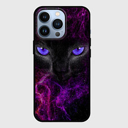 Чехол для iPhone 13 Pro Кот, цвет: 3D-черный