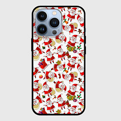 Чехол для iPhone 13 Pro Дед Мороз, цвет: 3D-черный