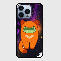 Чехол для iPhone 13 Pro Cat Among Us, цвет: 3D-черный