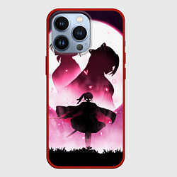 Чехол для iPhone 13 Pro Столп Бабочки, цвет: 3D-красный
