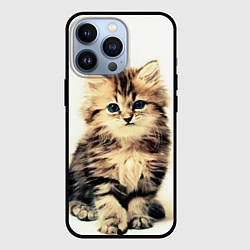 Чехол для iPhone 13 Pro Котёнок, цвет: 3D-черный