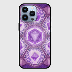 Чехол для iPhone 13 Pro DnD Dices: Lavander, цвет: 3D-черный