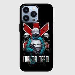 Чехол для iPhone 13 Pro CYBERPUNK TRAUMA TEAM, цвет: 3D-черный