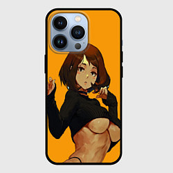 Чехол для iPhone 13 Pro Uraraka Ahegao Урарака, цвет: 3D-черный