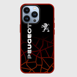 Чехол для iPhone 13 Pro PEUGEOT, цвет: 3D-красный