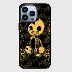 Чехол для iPhone 13 Pro Bendy And The Ink Machine краска, цвет: 3D-черный