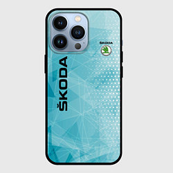 Чехол для iPhone 13 Pro SKODA, цвет: 3D-черный