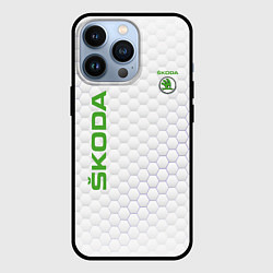 Чехол для iPhone 13 Pro SKODA, цвет: 3D-черный