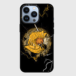 Чехол iPhone 13 Pro ЗЕНИЦУ ZENITSU КЛИНОК РАССЕКАЮЩИЙ ДЕМОНОВ