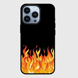 Чехол для iPhone 13 Pro ОГОНЬ И НИЧЕГО ЛИШНЕГО, цвет: 3D-черный