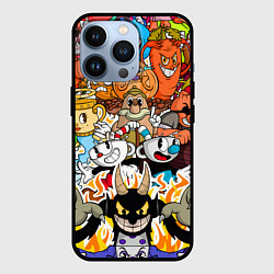 Чехол для iPhone 13 Pro CUPHEAD, цвет: 3D-черный