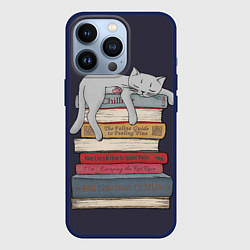 Чехол для iPhone 13 Pro Relax Cat, цвет: 3D-тёмно-синий