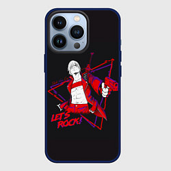 Чехол для iPhone 13 Pro Lets Rock DMC, цвет: 3D-тёмно-синий