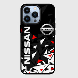 Чехол для iPhone 13 Pro NISSAN НИССАН ОСКОЛКИ, цвет: 3D-черный
