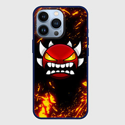 Чехол для iPhone 13 Pro Geometry Dash: Demon Z, цвет: 3D-тёмно-синий