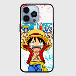 Чехол для iPhone 13 Pro ONE PIECE ВАН ПИС GLITCH, цвет: 3D-черный