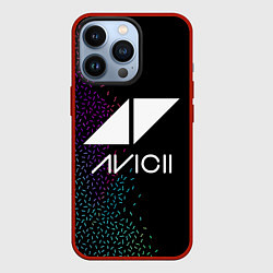 Чехол для iPhone 13 Pro AVICII RAIBOW STYLE, цвет: 3D-красный