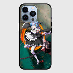 Чехол для iPhone 13 Pro Rem, цвет: 3D-черный