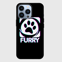 Чехол для iPhone 13 Pro Furry, цвет: 3D-черный