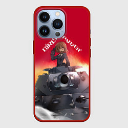 Чехол для iPhone 13 Pro Girls und Panzer Девушки и танки z, цвет: 3D-красный