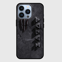 Чехол для iPhone 13 Pro THE WITCHER КАМЕНЬ, цвет: 3D-черный