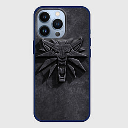 Чехол для iPhone 13 Pro THE WITCHER КАМЕНЬ ЛОГО, цвет: 3D-тёмно-синий