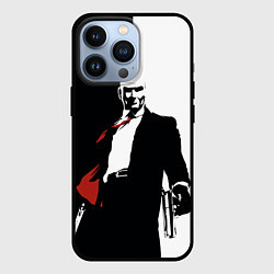 Чехол для iPhone 13 Pro Hitman BW, цвет: 3D-черный