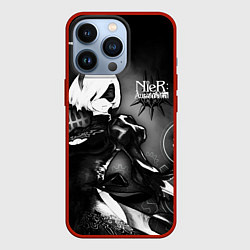 Чехол для iPhone 13 Pro 2B Nier: Automata, цвет: 3D-красный