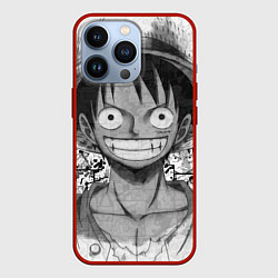 Чехол для iPhone 13 Pro Луфи улыбается one piece, цвет: 3D-красный