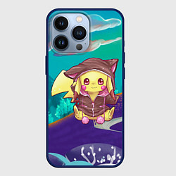 Чехол для iPhone 13 Pro Покемон в костюме, цвет: 3D-тёмно-синий