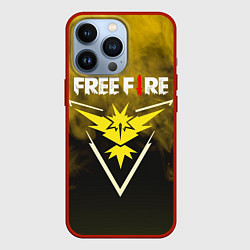 Чехол для iPhone 13 Pro FREEFIRE YELLOW SMOKE Z, цвет: 3D-красный