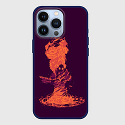 Чехол для iPhone 13 Pro Pyro in fire, цвет: 3D-тёмно-синий