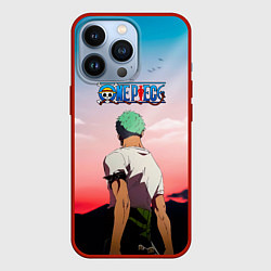 Чехол для iPhone 13 Pro Ророноа Зоро эпичный One Piece, цвет: 3D-красный