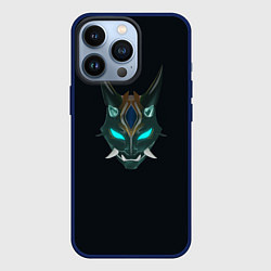 Чехол для iPhone 13 Pro Genshin Impact - Xiao, цвет: 3D-тёмно-синий