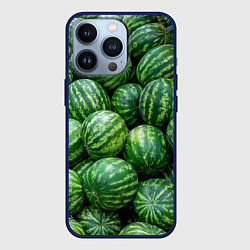 Чехол для iPhone 13 Pro Арбузы, цвет: 3D-тёмно-синий