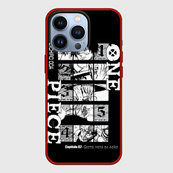 Чехол для iPhone 13 Pro ONE PIECE Главные герои, цвет: 3D-красный