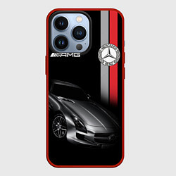 Чехол для iPhone 13 Pro MERCEDES BENZ AMG, цвет: 3D-красный