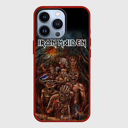 Чехол для iPhone 13 Pro IRON MAIDEN АЙРОН МЕЙДЕН Z, цвет: 3D-красный